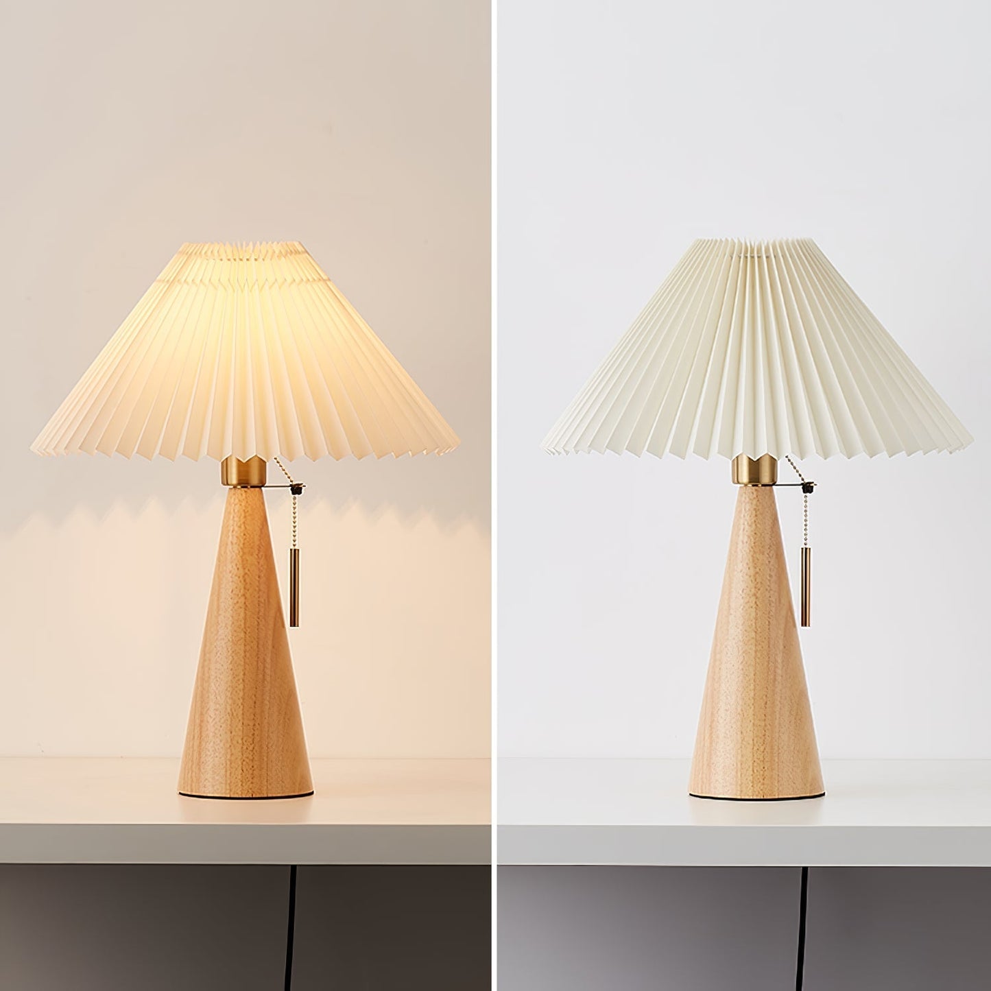 Classic Wooden Desk Table Lamp