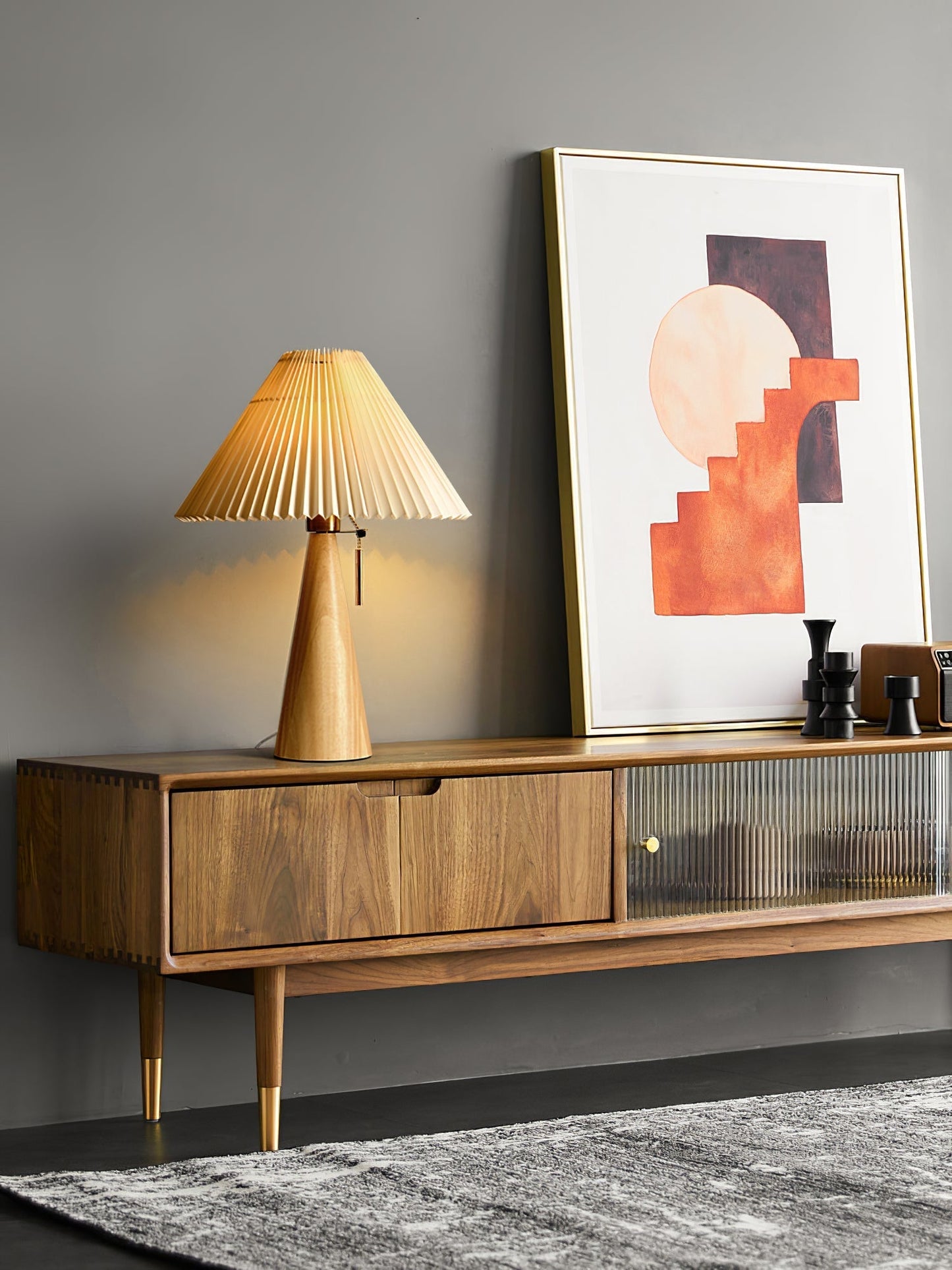 Classic Wooden Desk Table Lamp