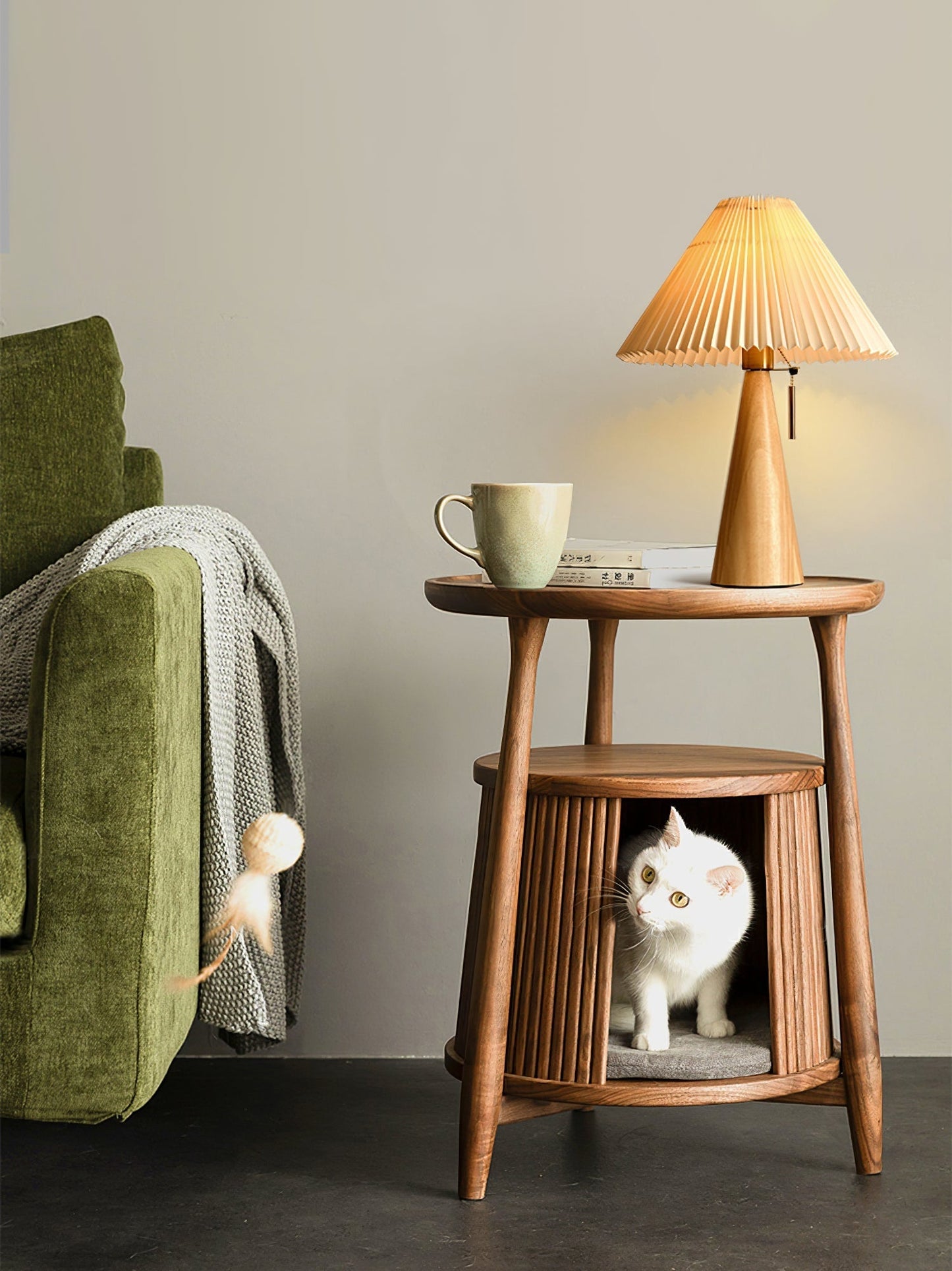 Classic Wooden Desk Table Lamp