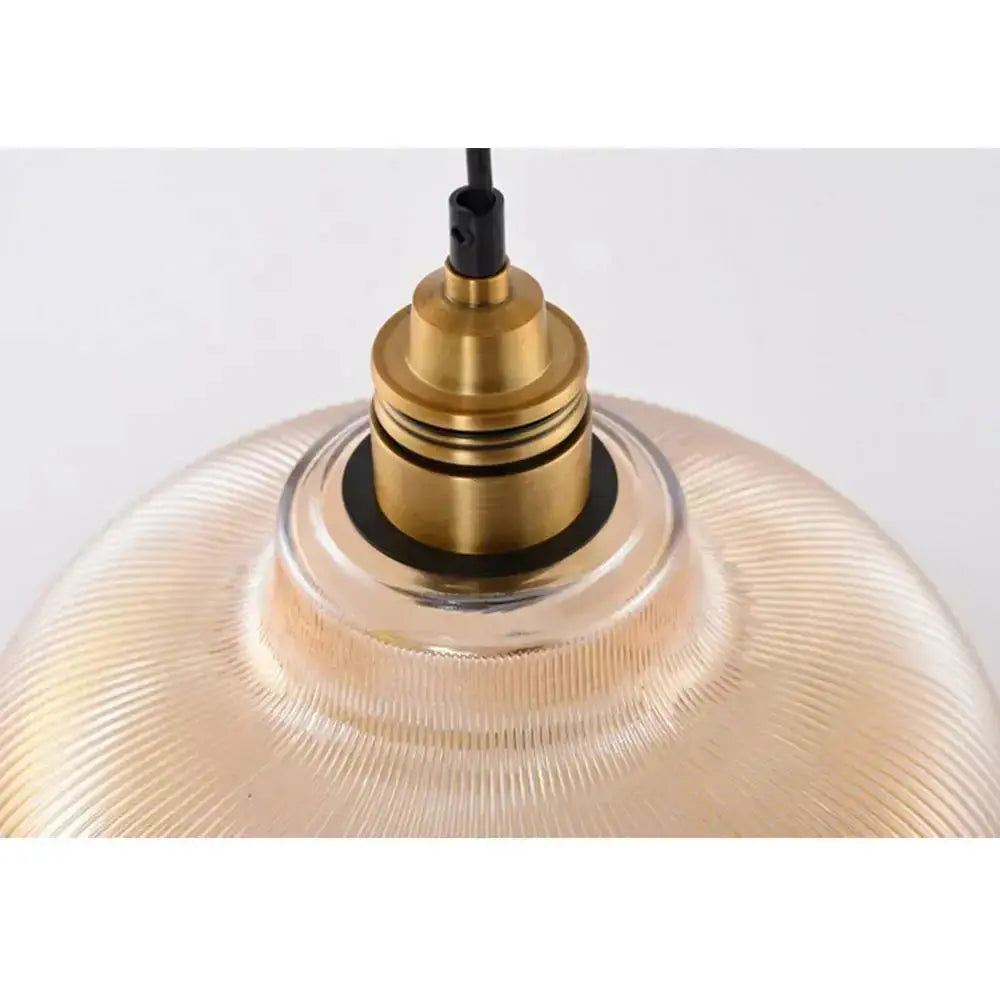 Classic Elegant Pendant Light - Vintage Style Glass Shade