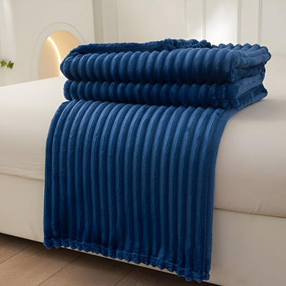 Cozy Plaid Fleece Throw Blanket Soft and Breathable