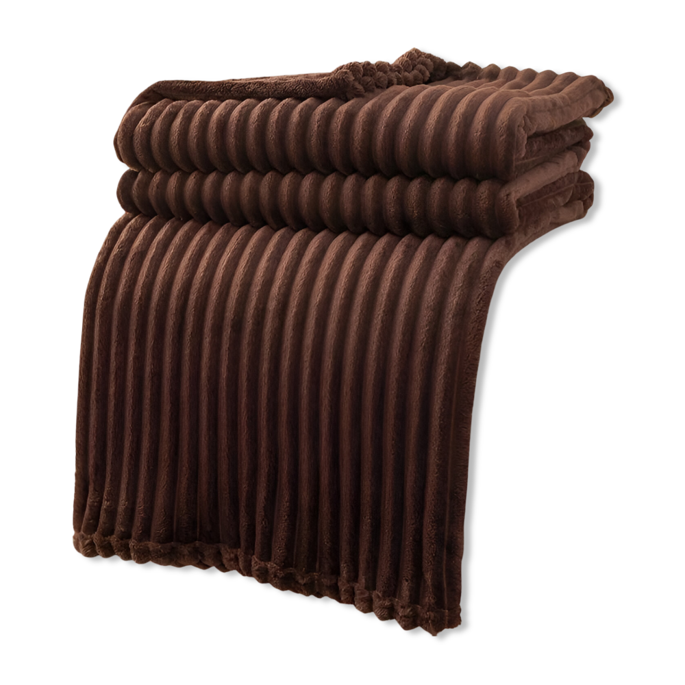 Cozy Plaid Fleece Throw Blanket Soft and Breathable