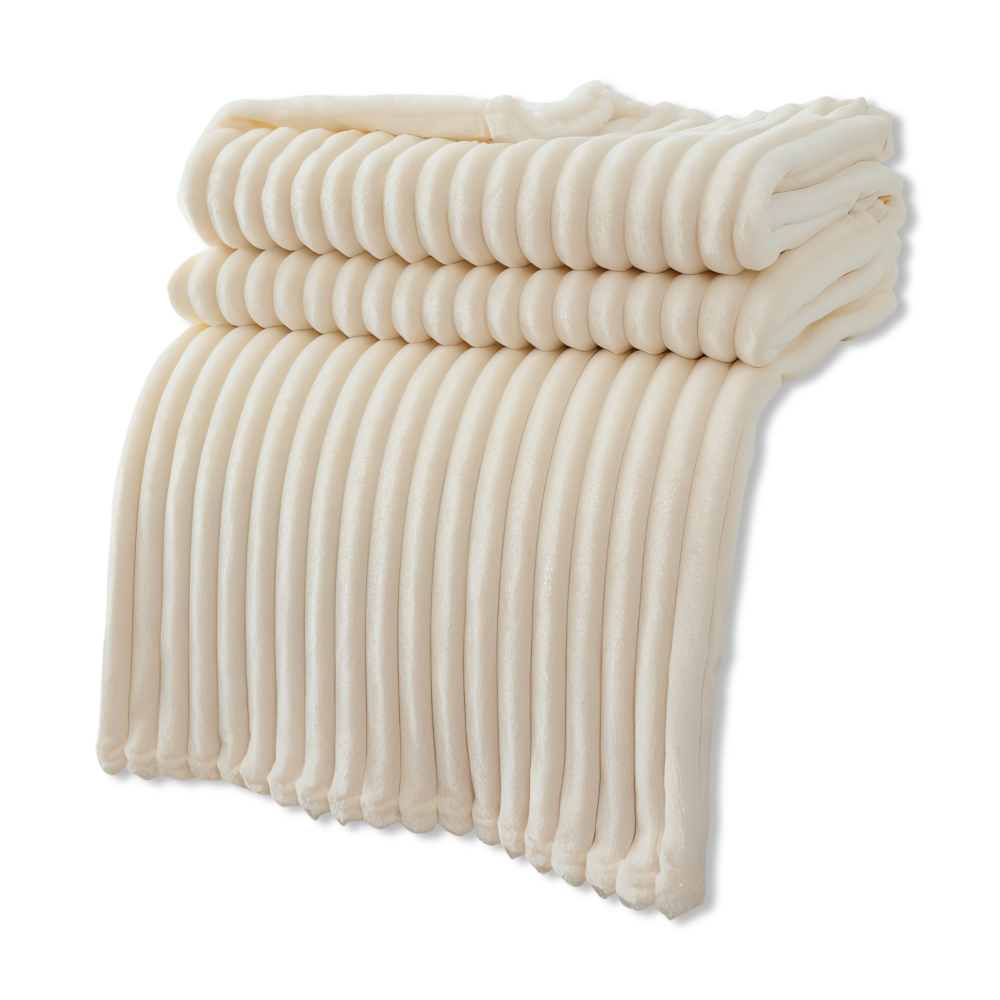 Cozy Plaid Fleece Throw Blanket Soft and Breathable