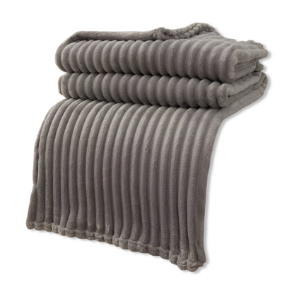 Cozy Plaid Fleece Throw Blanket Soft and Breathable