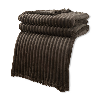 Cozy Plaid Fleece Throw Blanket Soft and Breathable