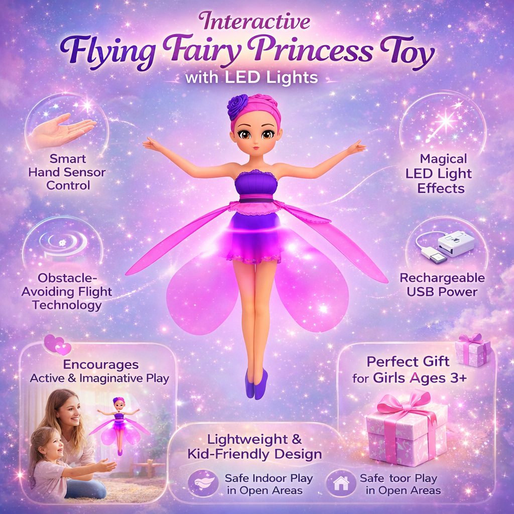 Colorful LED Fairy Wand Toy for Kids with Sensor
