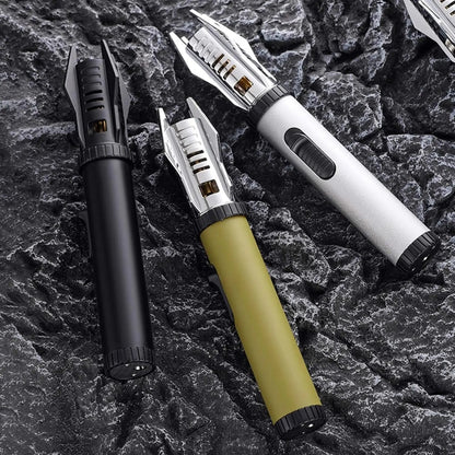 Windproof Lighter with Adjustable Flame for Outdoor Use