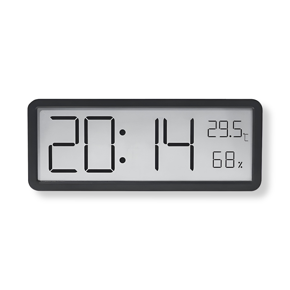 Smart LED Display Clock with Temp and Humidity - Fesara