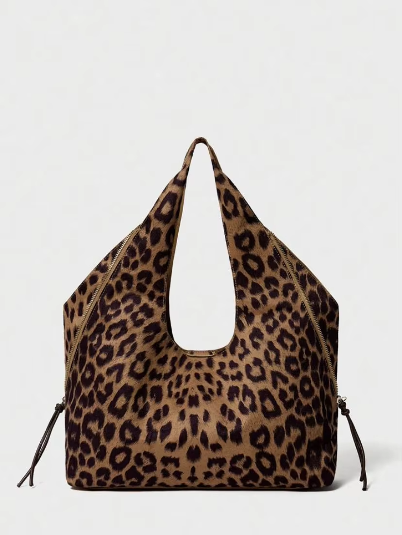 Fashionable Cow Pattern Tote Bag - Fesara
