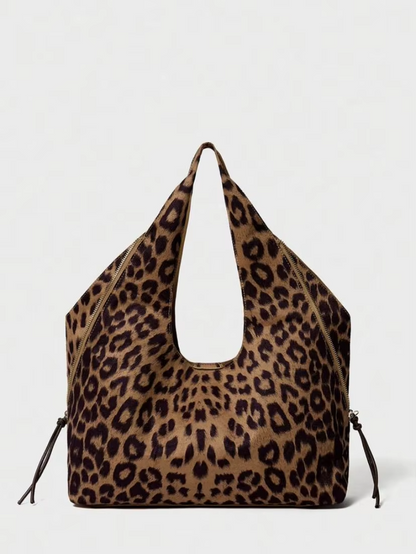 Fashionable Cow Pattern Tote Bag - Fesara
