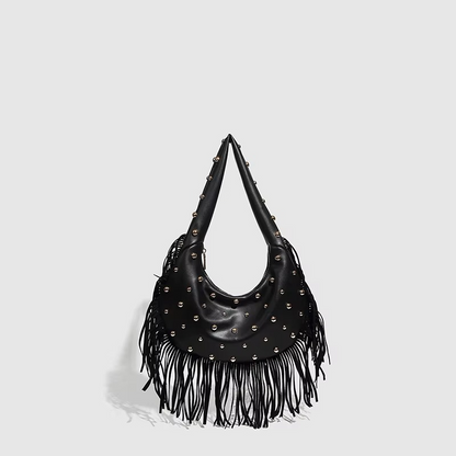 Chic Fringed Suede Tote Bag for Women - Fesara