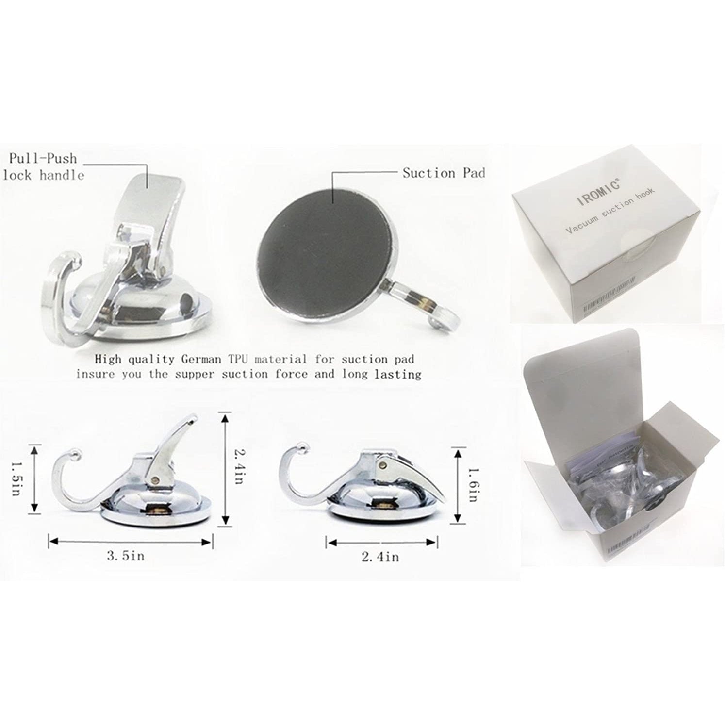 SuctionMaster | Durable Heavy-Duty Vacuum Cup Hooks for Home Organization 2