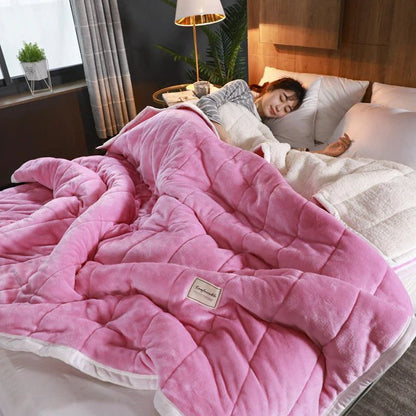 Soft Fleece Throw Blanket Polar Warmth - Fesara