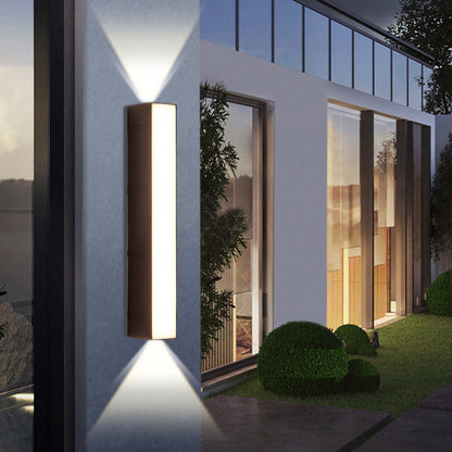 Bright Outdoor LED Wall Lamp - Waterproof Up Down Light