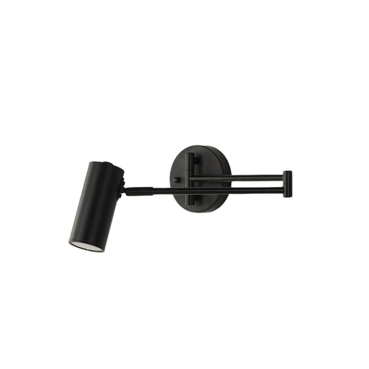 Contemporary Adjustable Silver Wall Light - Fesara