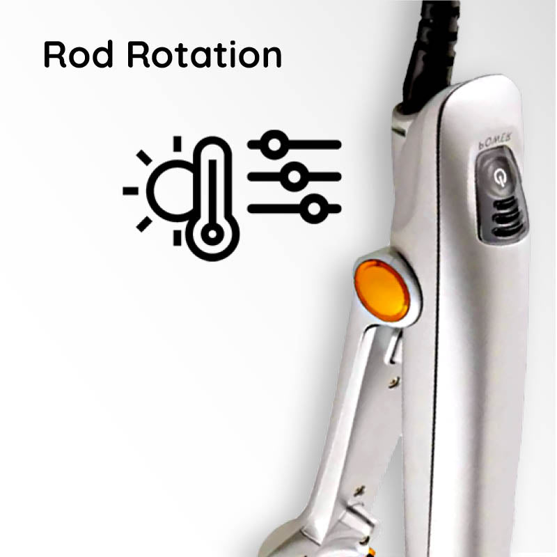 Dual Function Rotating Styling Iron Brush