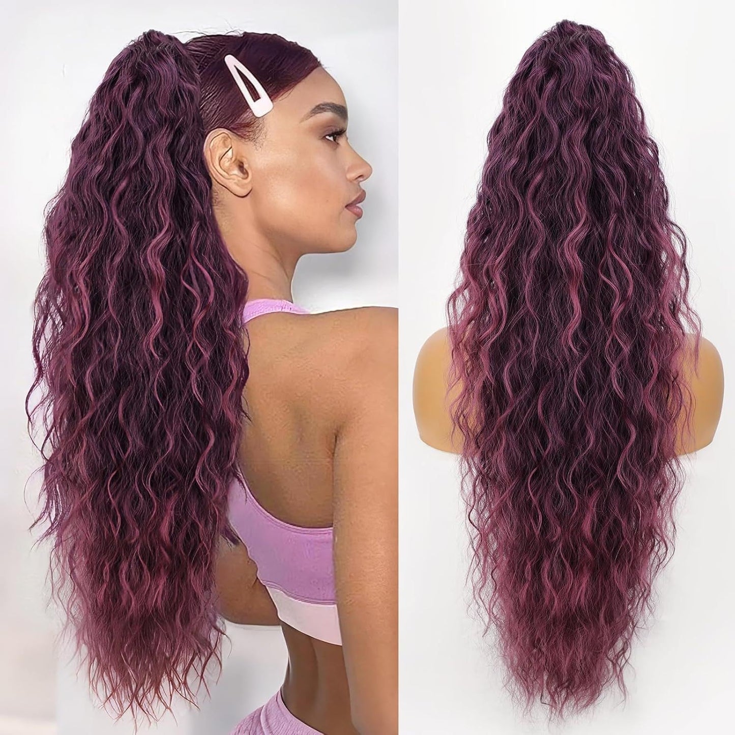Natural Wave Ponytail Hair Wig