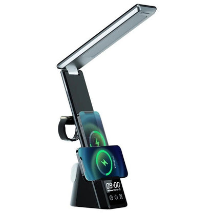Smart LED Lamp with Wireless Charger and Alarm Clock - Fesara