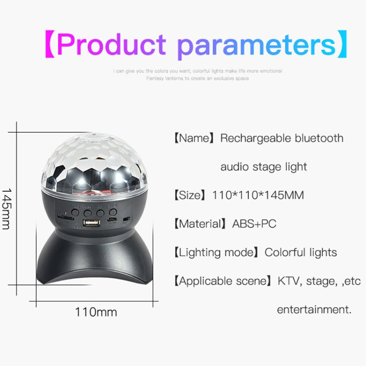 Colorful LED Ball Lamp with Sound and RGB Lights