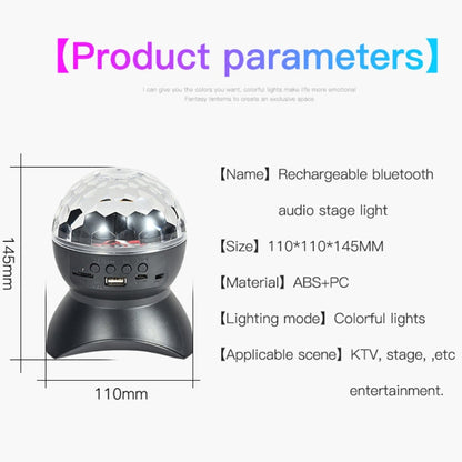 Colorful LED Ball Lamp with Sound and RGB Lights