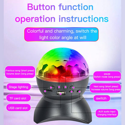 Colorful LED Ball Lamp with Sound and RGB Lights
