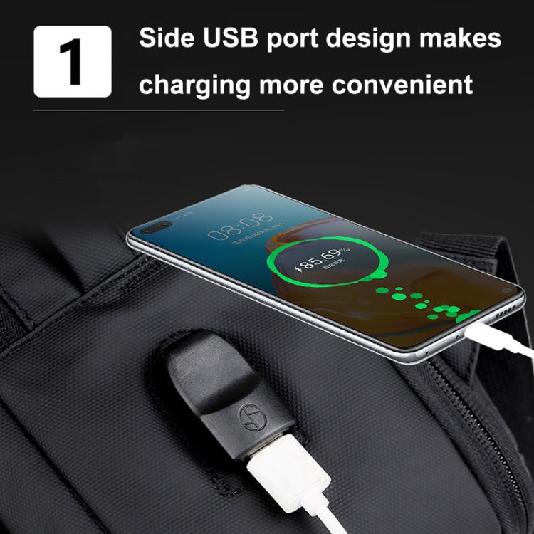 Waterproof Business Laptop Backpack with USB Port