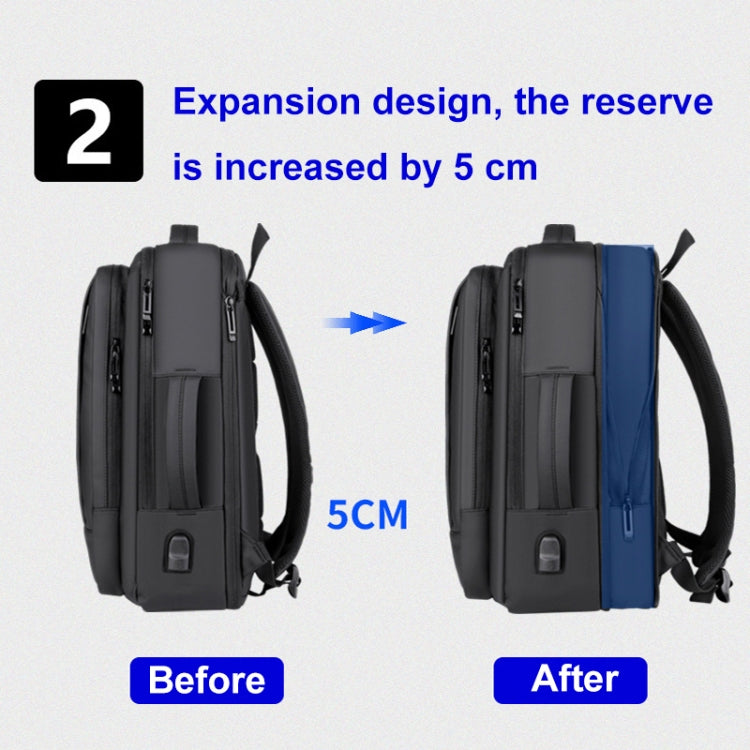Waterproof Business Laptop Backpack with USB Port