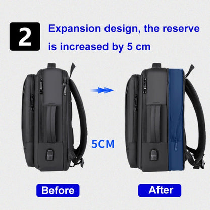 Waterproof Business Laptop Backpack with USB Port
