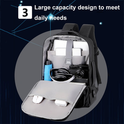 Waterproof Business Laptop Backpack with USB Port
