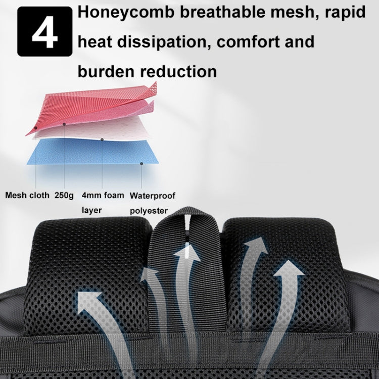 Waterproof Business Laptop Backpack with USB Port