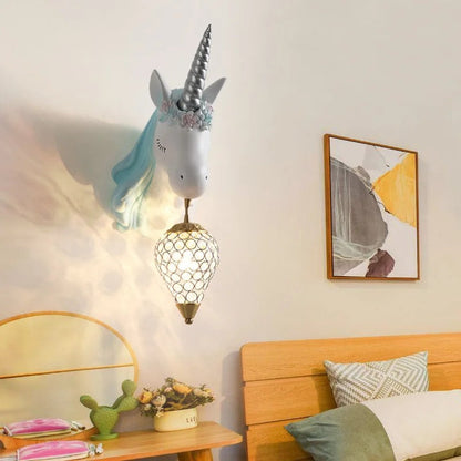 Colorful Unicorn Kids Wall Lamp - Fun Soft Lighting