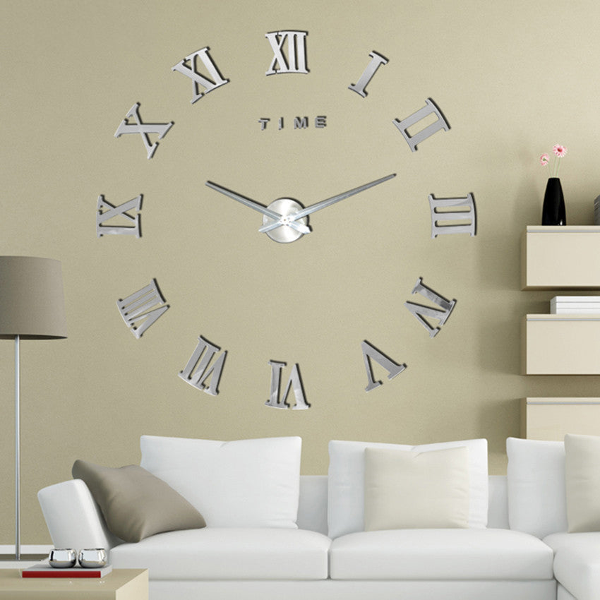 Stylish Wall Clock – Big Contemporary Decor Quartz Clock