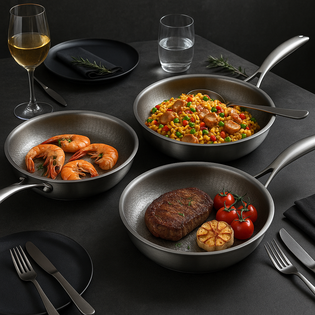 Heavy Duty Titanium Non Stick Frying Pan for All Hobs