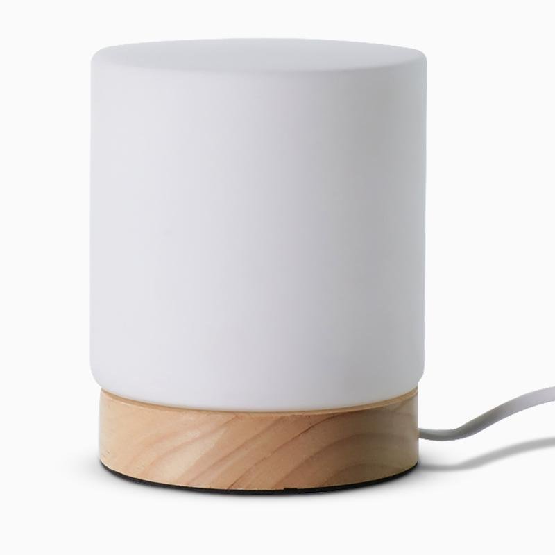 Elegant Glass Desk Lamp with LED Touch Control