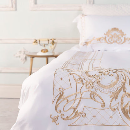 Luxurious Cream and Gold Bedroom Bedding