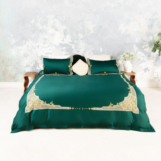 Soft Green Cotton Bedding Set - Fesara