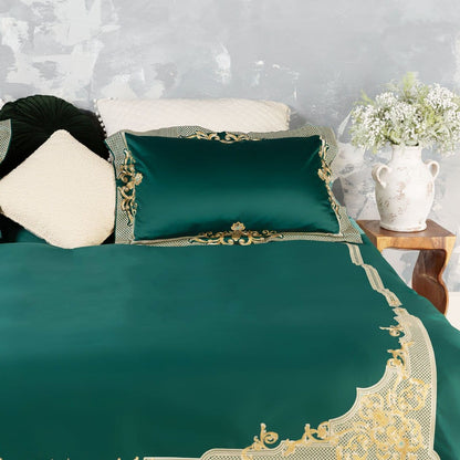 Soft Green Cotton Bedding Set