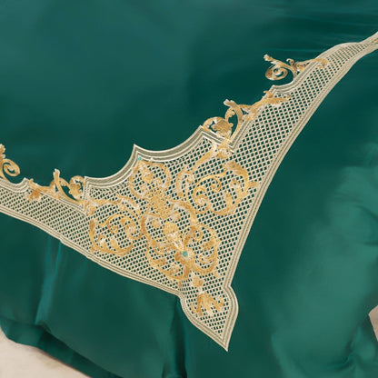 Soft Green Cotton Bedding Set
