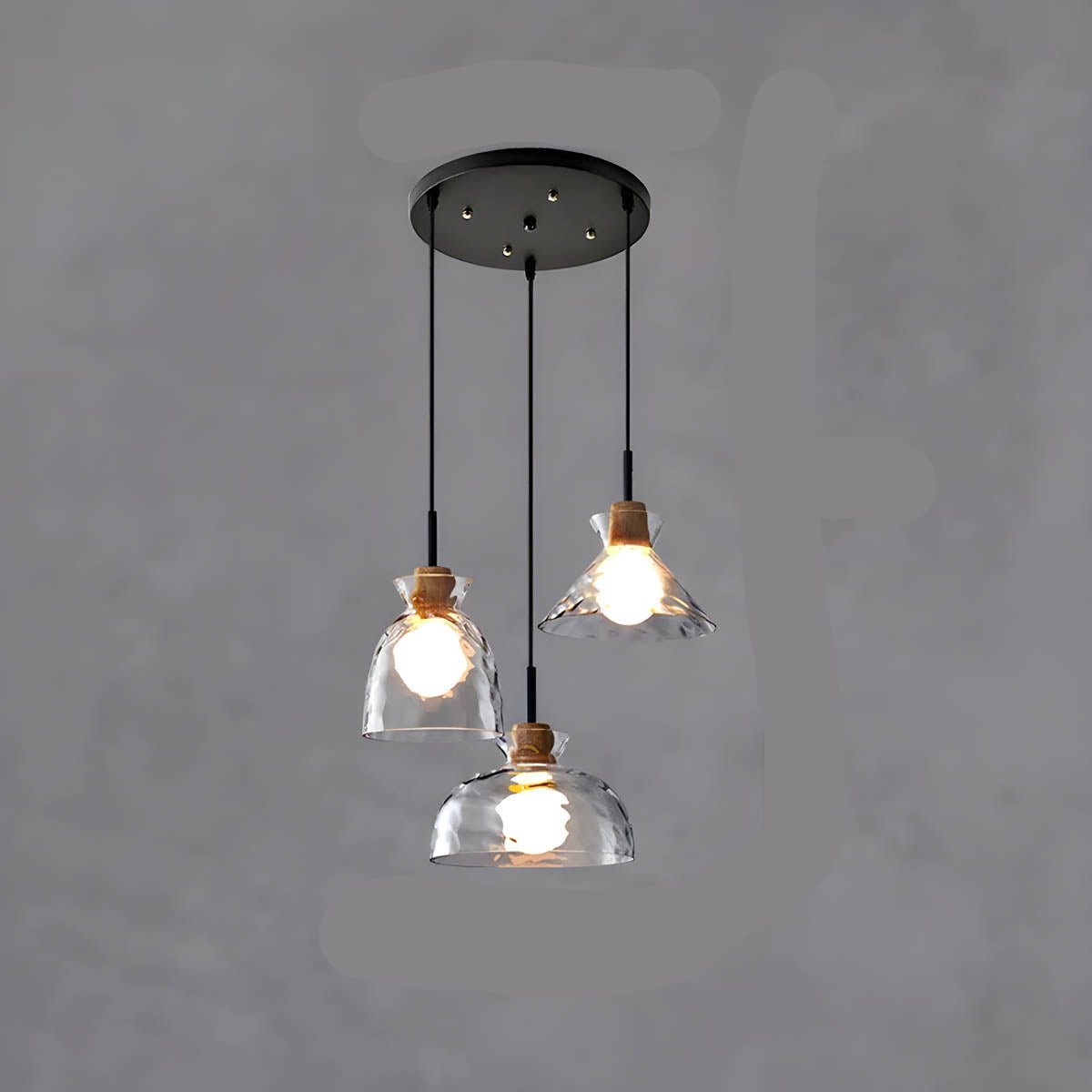 Elegant Crystal Glass Ceiling Light