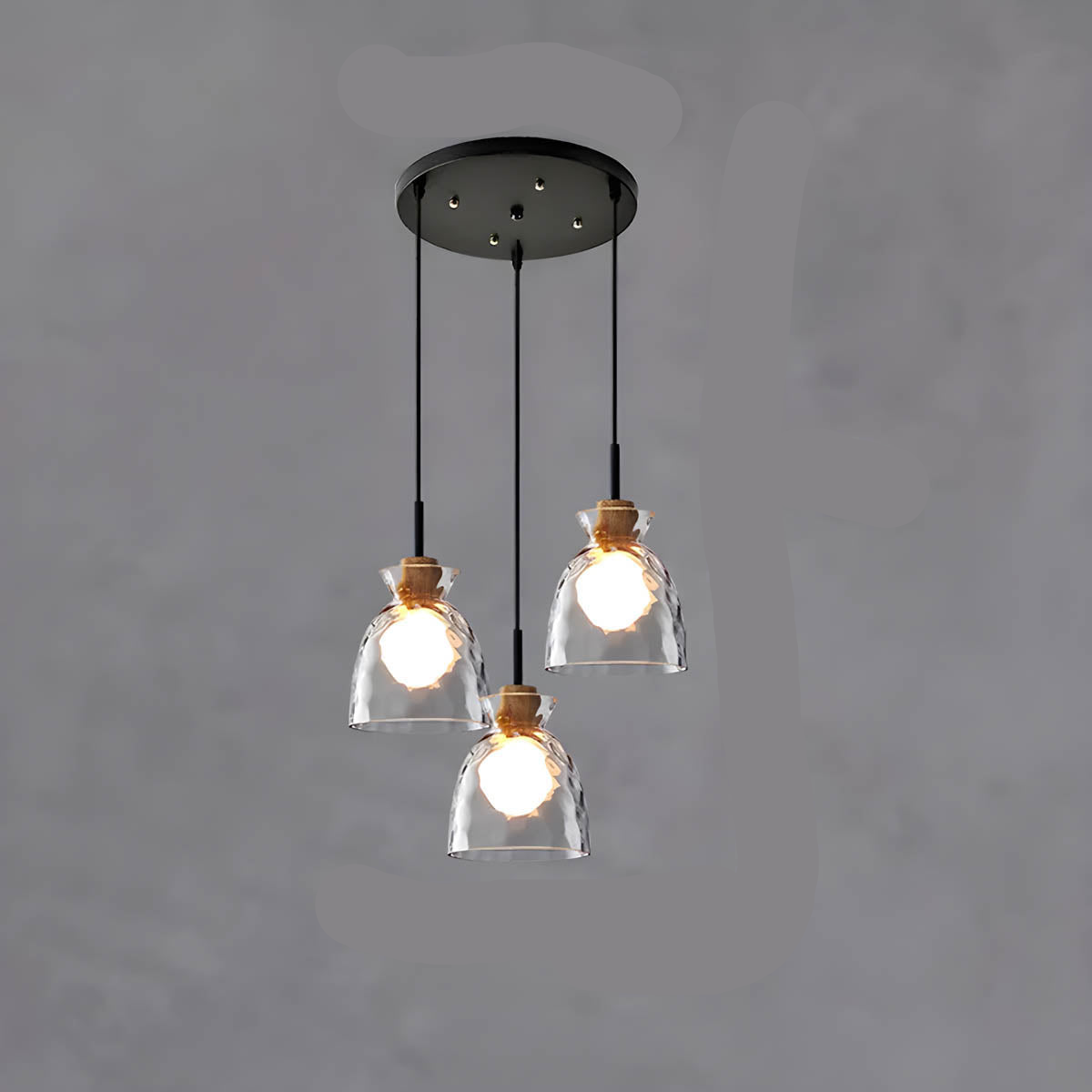 Elegant Crystal Glass Ceiling Light