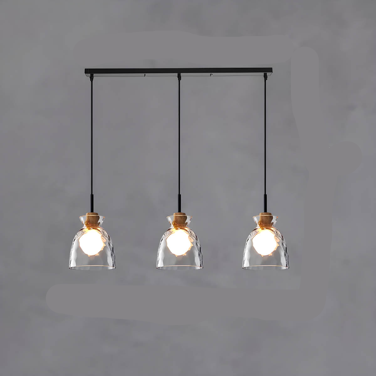 Elegant Crystal Glass Ceiling Light