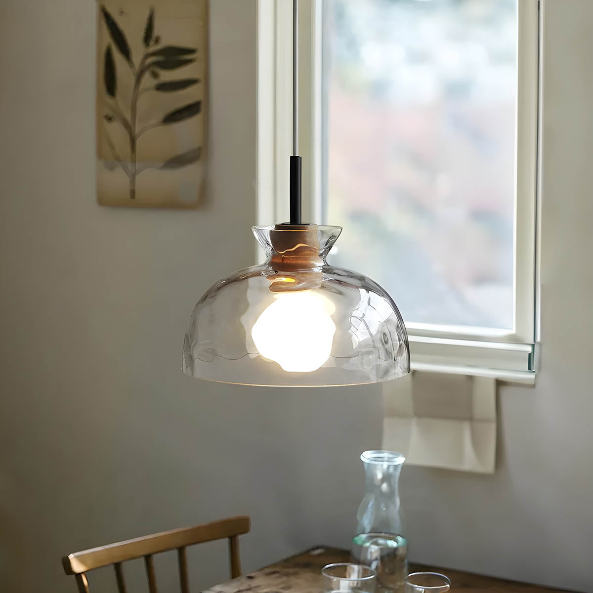Elegant Crystal Glass Ceiling Light
