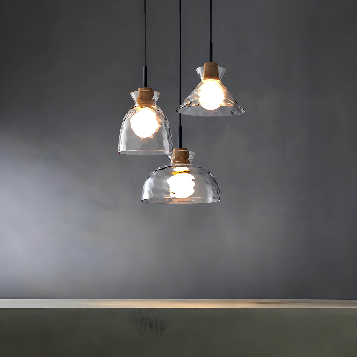 Elegant Crystal Glass Ceiling Light