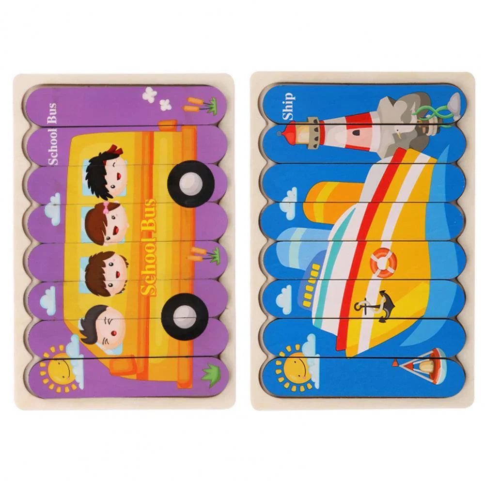 Classic Wooden Brain Teaser Puzzle for Children