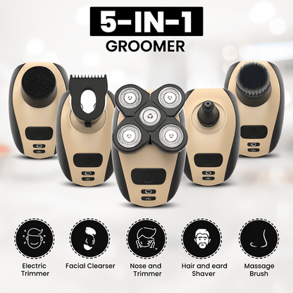 5-in-1 Rechargeable Shaver for Close Shave Finish - Fesara