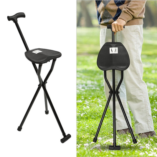 Portable Folding Cane with Built-in Seat - Fesara