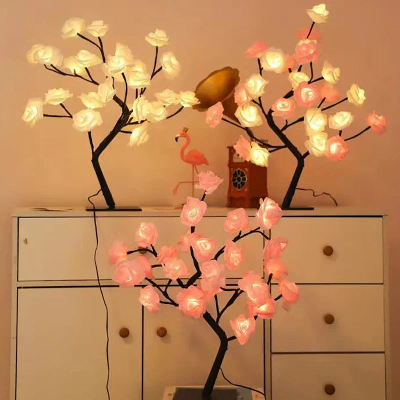 Fesara | Elegant Floral Table Lamp - Soft Warm Glow
