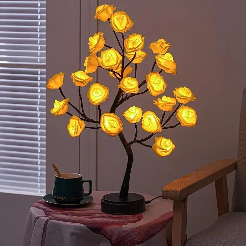 Fesara | Elegant Floral Table Lamp - Soft Warm Glow