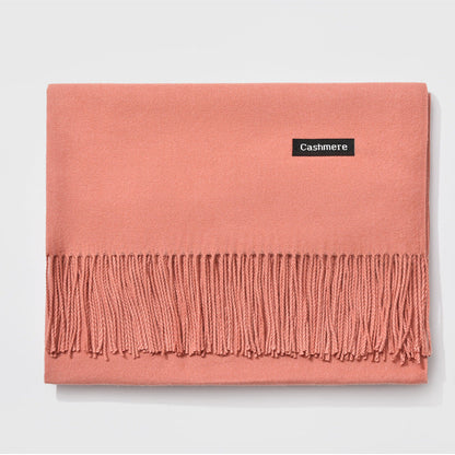 TasselAura | Elegant Monochrome Women's Scarf for All Seasons 6