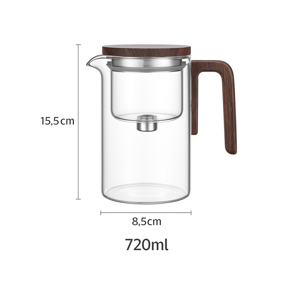 Clear Borosilicate Teapot with Infuser